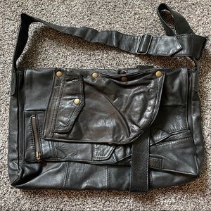 Genuine Leather crossbody messenger bag